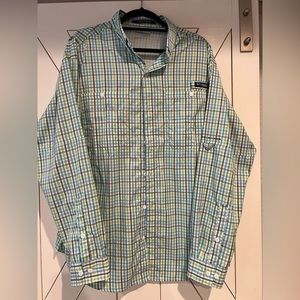 Columbia PFC Omni Shade plaid shirt